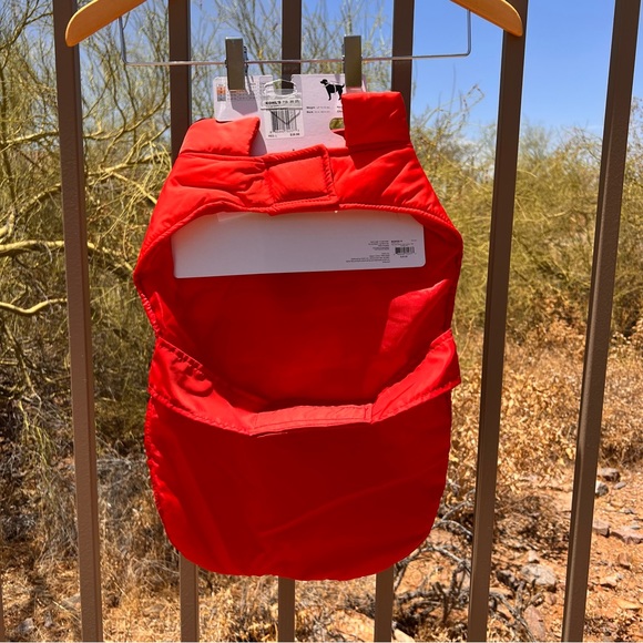 Sonoma NWT Pet Color Block Puffer Jacket L (Up To 55lbs) Color Red Two Tone - Picture 10 of 11